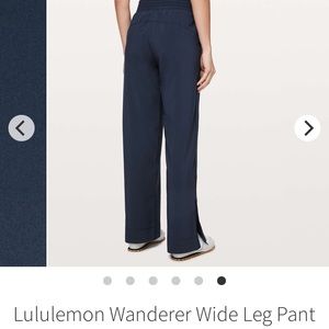 Lululemon Wanderer Wide Leg Pant (navy)